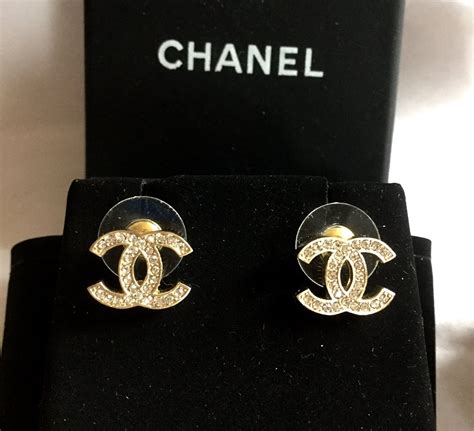 chanel classic cc studs|Chanel earrings j11658.